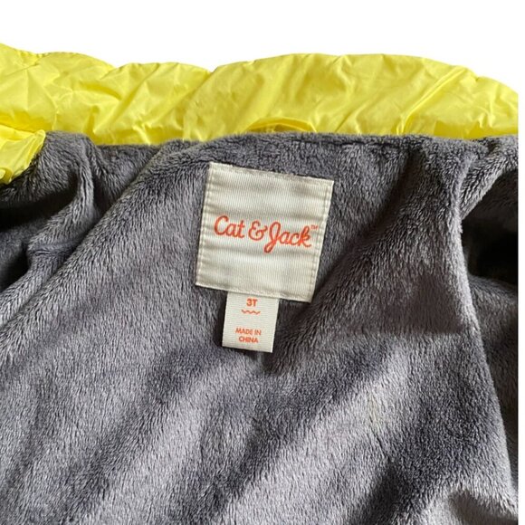 Boys Cat & Jack Puffer Jacket 3T Like New Coat - Picture 4 of 6